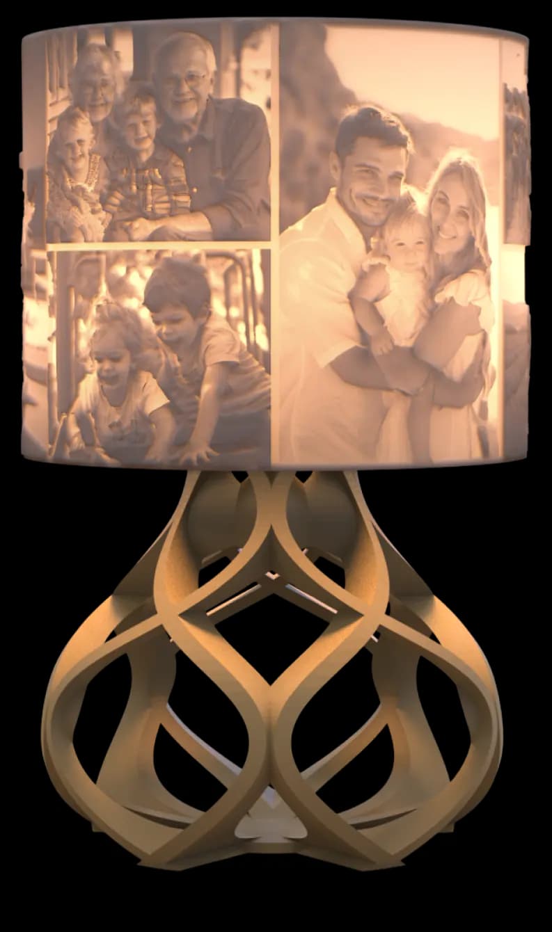 Wood Aurora Lamp